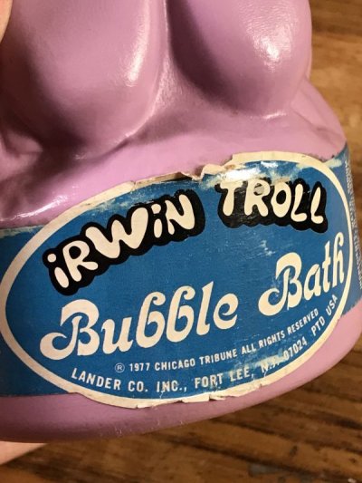 画像1: Broom Hilda “Irwin Troll” Bubble Bath Bottle　ブルームヒルダ　ビンテージ　シャンプーボトル　ソーキー　70年代