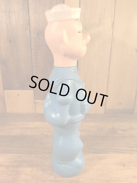 ポパイの青色の60年代ビンテージシャンプーボトル