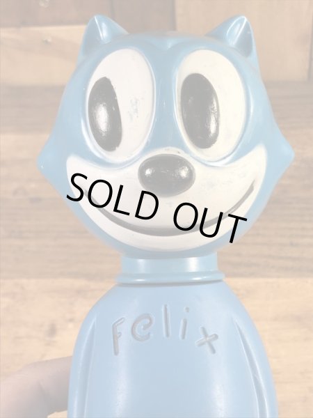 フィリックスの青色の60年代ビンテージシャンプーボトル