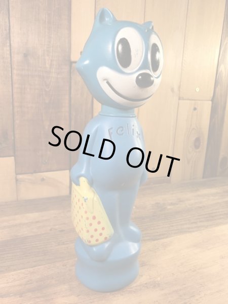 フィリックスの青色の60年代ビンテージシャンプーボトル