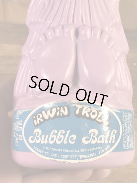 Broom HildaのIrwin Trollの70’sヴィンテージバブルバスボトル