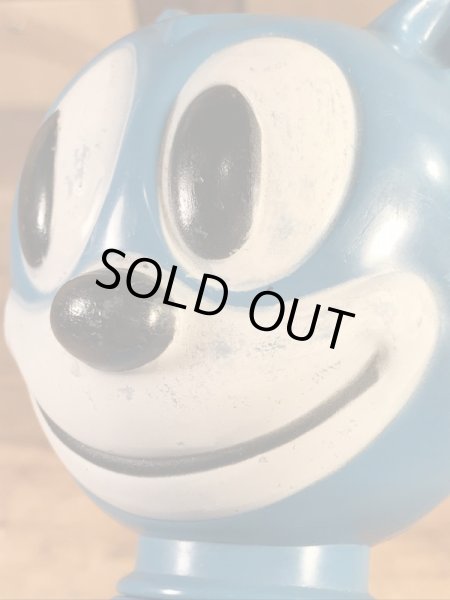 フィリックスの青色の60年代ビンテージシャンプーボトル