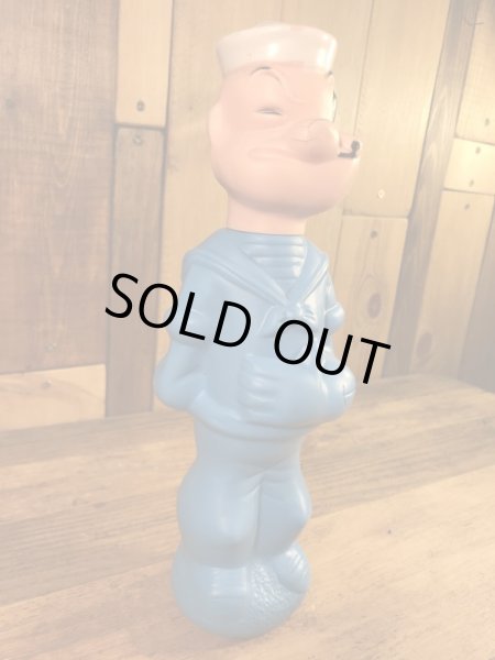 ポパイの青色の60年代ビンテージシャンプーボトル