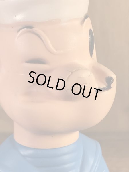 ポパイの青色の60年代ビンテージシャンプーボトル