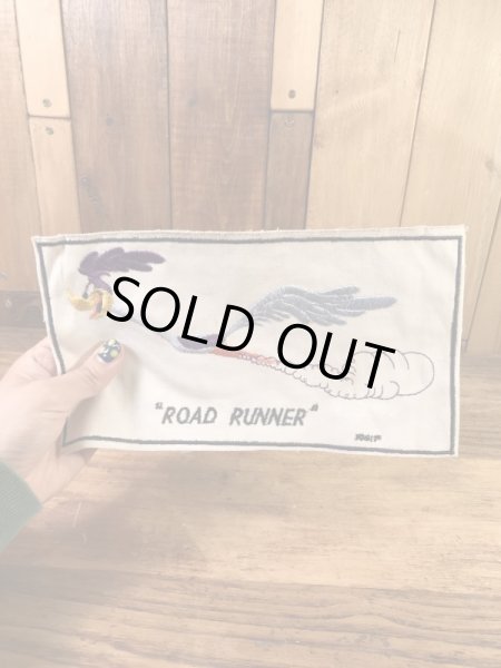 ルーニーテューンズのロードランナーの60〜70年代ビンテージ刺繡ワッペン