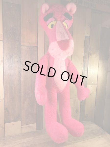 ピンクパンサーの大き目サイズの80年代ビンテージぬいぐるみ