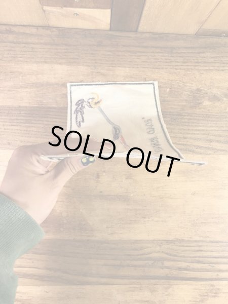 ルーニーテューンズのロードランナーの60〜70’sヴィンテージ刺繡パッチ