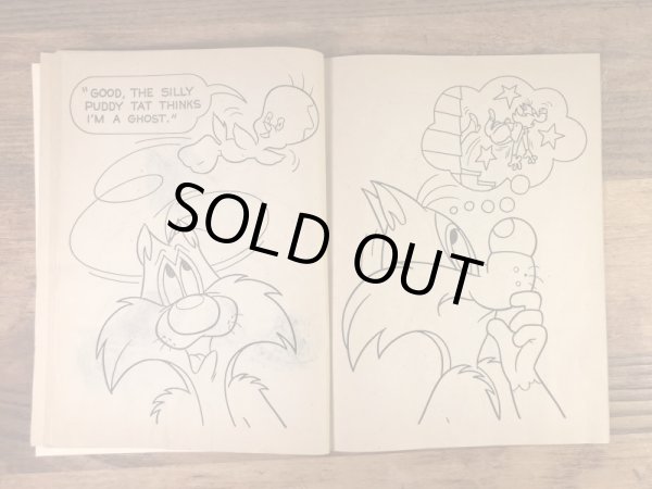 ルーニーテューンズのトゥイーティーとシルベスターの80’sヴィンテージカラーリングブック