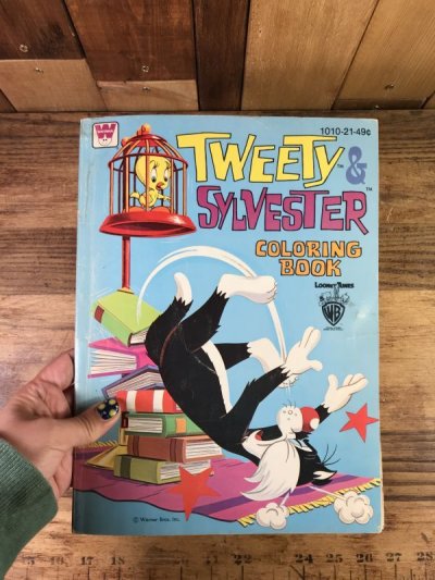 画像3: Looney Tunes Tweety & Sylvester Coloring Book　ルーニーテューンズ　ビンテージ　カラーリングブック　シルベスター　80年代