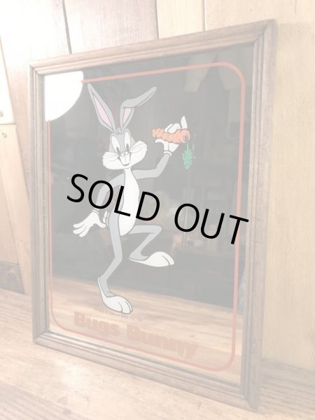 ルーニーテューンズのバッグスバニーの80年代ビンテージパブミラー