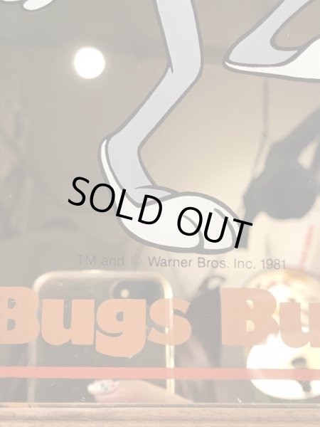 ルーニーテューンズのバッグスバニーの80年代ビンテージパブミラー