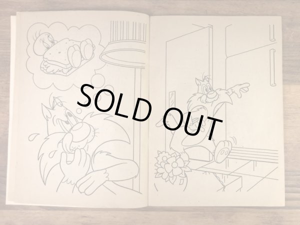 ルーニーテューンズのトゥイーティーとシルベスターの80’sヴィンテージカラーリングブック