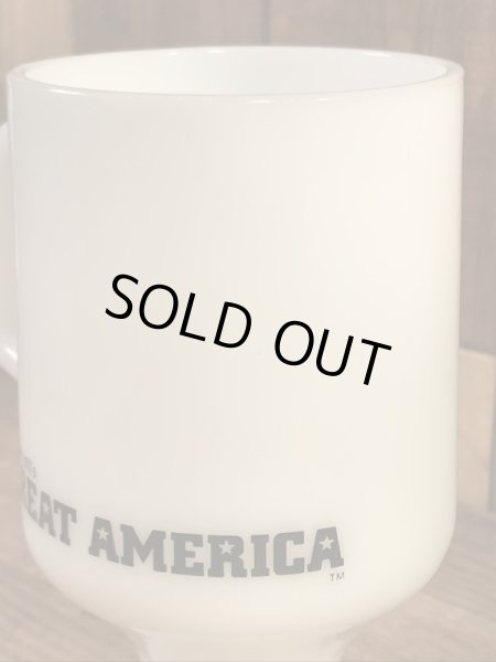 ルーニーテューンズのトゥイーティーの70年代ビンテージミルクガラスマグカップ