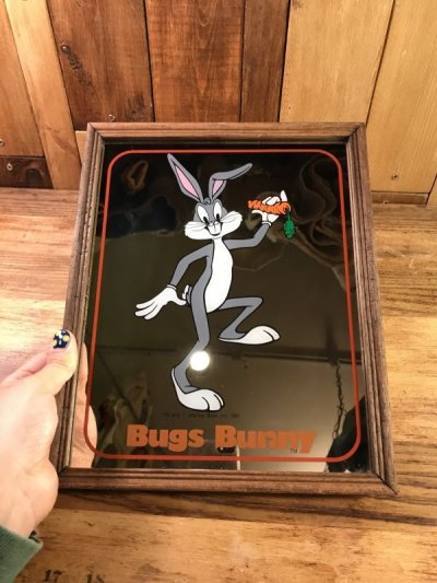 画像2: Warner Bros Looney Tunes “Bugs Bunny” Pub Mirror　バッグスバニー　ビンテージ　パブミラー　ルーニーテューンズ　80年代