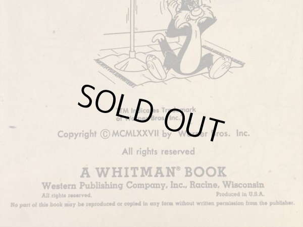 ルーニーテューンズのトゥイーティーとシルベスターの80年代ビンテージ塗り絵