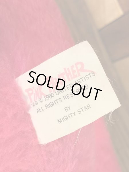 ピンクパンサーの大き目サイズの80年代ビンテージぬいぐるみ