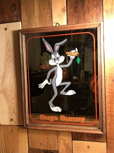 画像3: Warner Bros Looney Tunes “Bugs Bunny” Pub Mirror　バッグスバニー　ビンテージ　パブミラー　ルーニーテューンズ　80年代