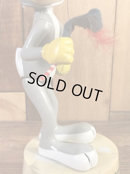 ルーニーテューンズのバッグスバニーの70年代ビンテージ台付きフィギュア