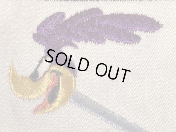 ルーニーテューンズのロードランナーの60〜70年代ビンテージ刺繡ワッペン