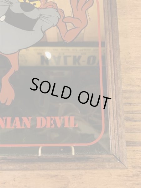 ルーニーテューンズのタスマニアンデビルの80’sヴィンテージ壁掛けミラー