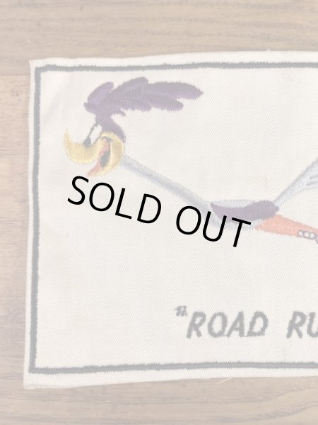 ルーニーテューンズのロードランナーの60〜70年代ビンテージ刺繡ワッペン