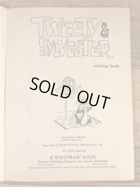 ルーニーテューンズのトゥイーティーとシルベスターの80’sヴィンテージカラーリングブック