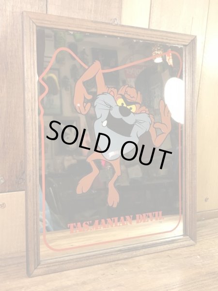 ルーニーテューンズのタスマニアンデビルの80年代ビンテージパブミラー