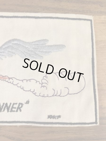 ルーニーテューンズのロードランナーの60〜70年代ビンテージ刺繡ワッペン