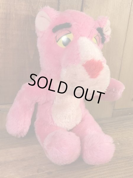 ピンクパンサーのスモールサイズの80年代ビンテージ縫いぐるみ