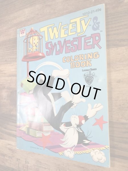 ルーニーテューンズのトゥイーティーとシルベスターの80’sヴィンテージカラーリングブック