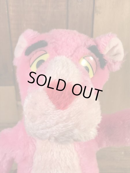 ピンクパンサーのスモールサイズの80年代ビンテージ縫いぐるみ