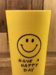 “Have A Happy Day”のスマイルの70年代ビンテージプラスチックカップ
