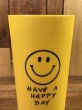 “Have A Happy Day”のスマイルの70年代ビンテージプラスチックカップ