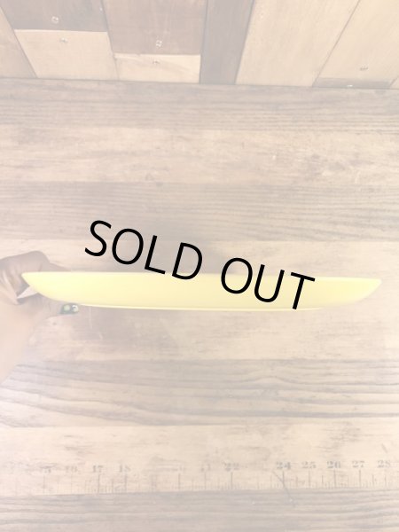 スマイルフェイスと“I Ate The Whole Thing!”のメッセージが書かれた70’sヴィンテージプラスチックプレート