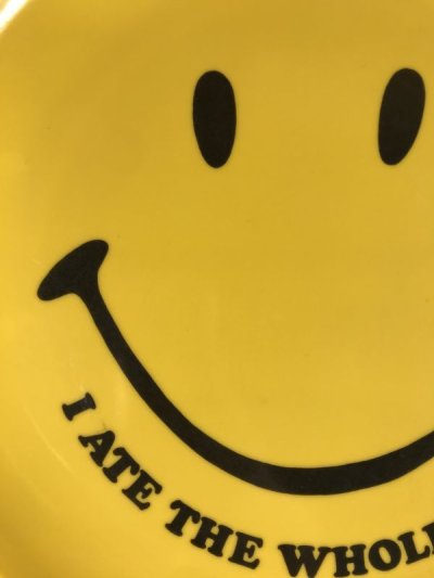 画像1: Smile “I Ate The Whole Thing!” Plastic Plate　スマイル　ビンテージ　プラスチックプレート　スマイルフェイス　70年代