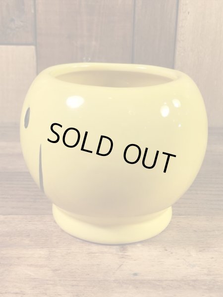 スマイルフェイスのセラミック製の90’s〜ヴィンテージマグ