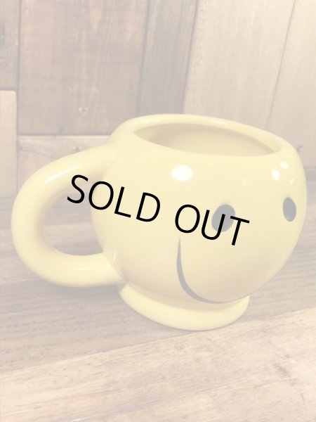 スマイルの陶器製の90年代〜ビンテージマグカップ