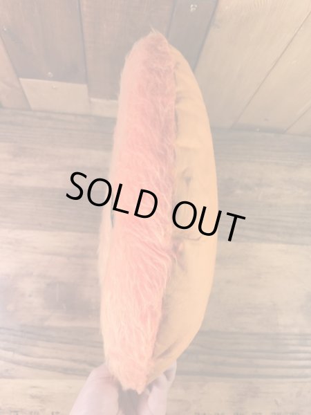 スマイルの布製の70年代ビンテージクッション