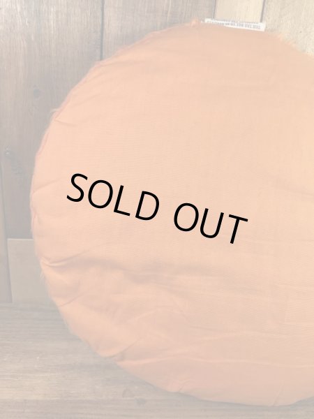 スマイルの布製の70年代ビンテージクッション