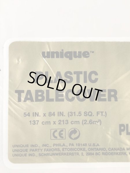 スマイルのビニール製の80年代〜ビンテージテーブルクロス