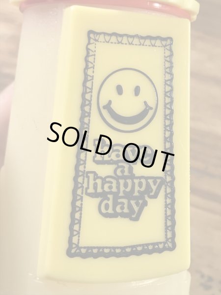 スマイルフェイスとHave A Happy Dayが描かれた60〜70’sヴィンテージモーカウクリーマー