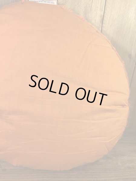 スマイルフェイスの布製の70’sヴィンテージクッション