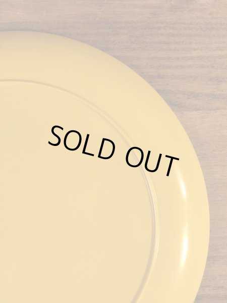 スマイルフェイスと“I Ate The Whole Thing!”のメッセージが書かれた70’sヴィンテージプラスチックプレート