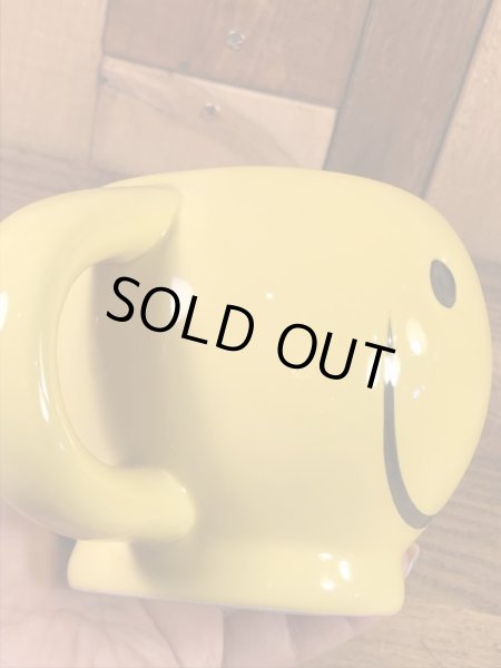 スマイルフェイスのセラミック製の90’s〜ヴィンテージマグ