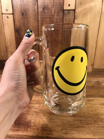 画像3: Smile Glass Beer Mug　スマイル　ビンテージ　ビアジョッキ　スマイルフェイス　70年代