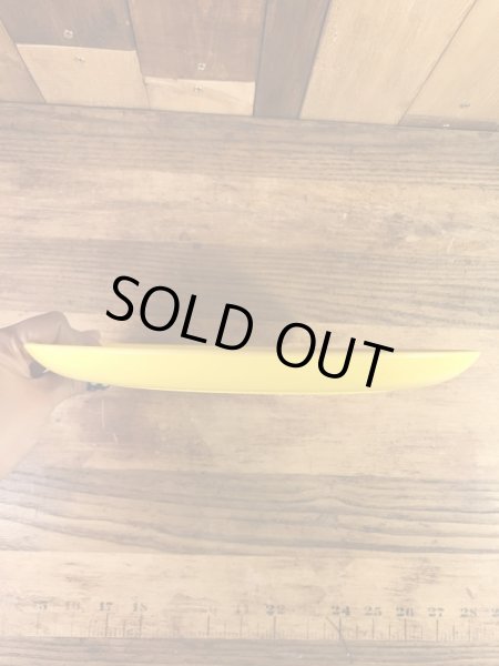 スマイルフェイスと“I Ate The Whole Thing!”のメッセージが書かれた70’sヴィンテージプラスチックプレート