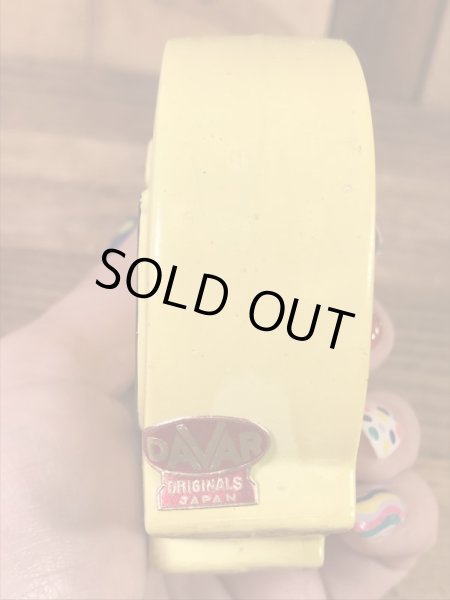 スマイルフェイスのセラミック製の60’sヴィンテージソルト＆ペッパー