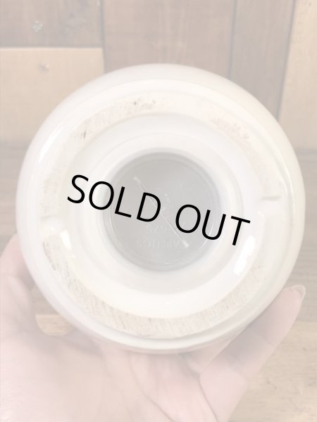 スマイルフェイスのセラミック製の70’sヴィンテージコインバンク