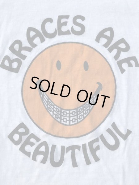 スマイルの“Braces Are Beautiful”が描かれた70年代ビンテージTシャツ