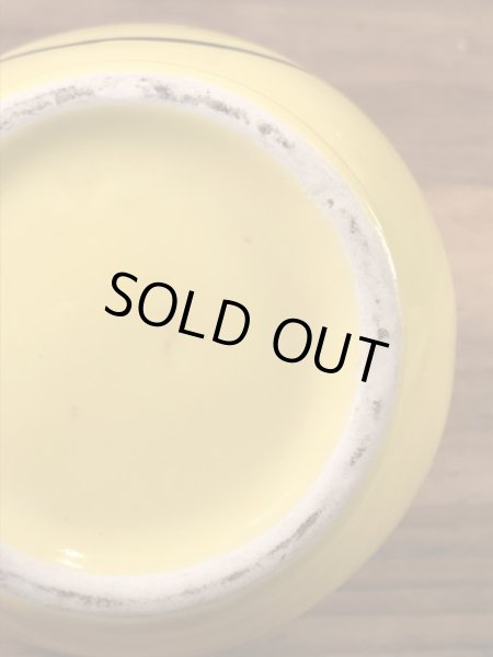 スマイルフェイスのセラミック製の70’sヴィンテージマグカップ